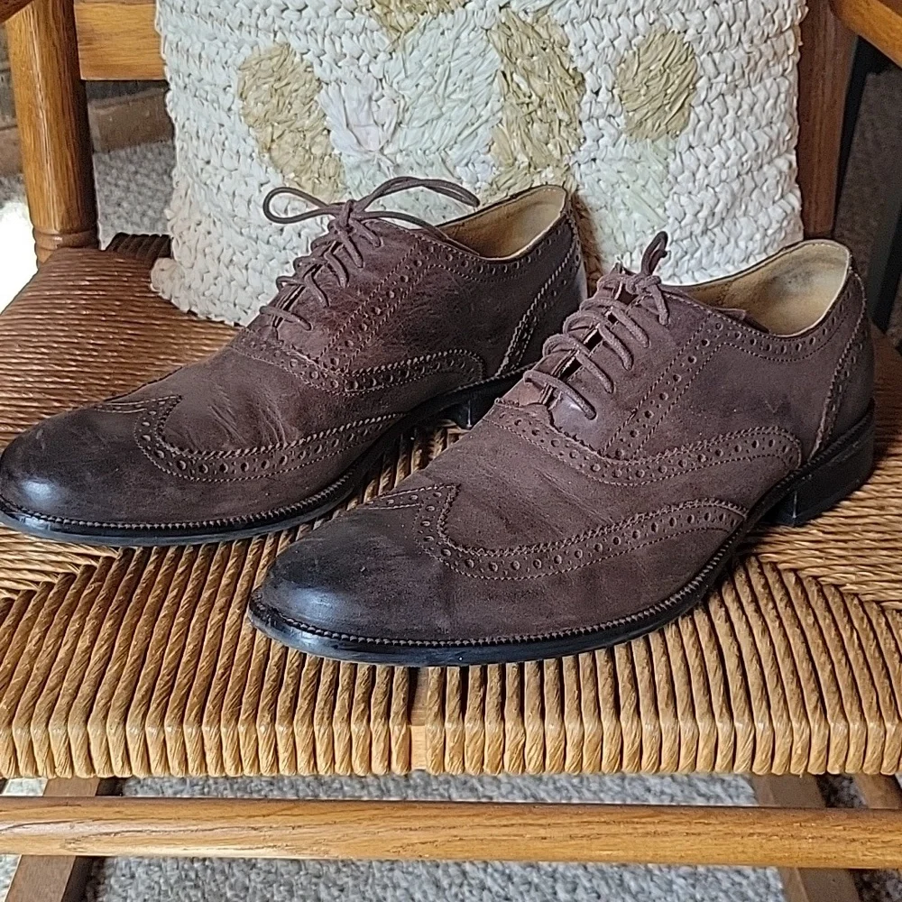 Cole Haan wingtip oxford, brown, size 13M